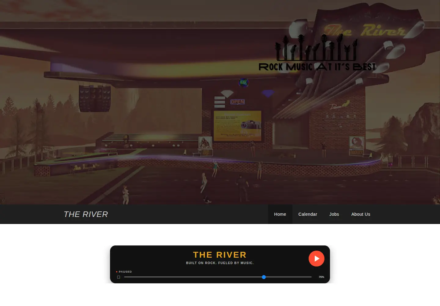 Screenshot of theriverrockclub.com