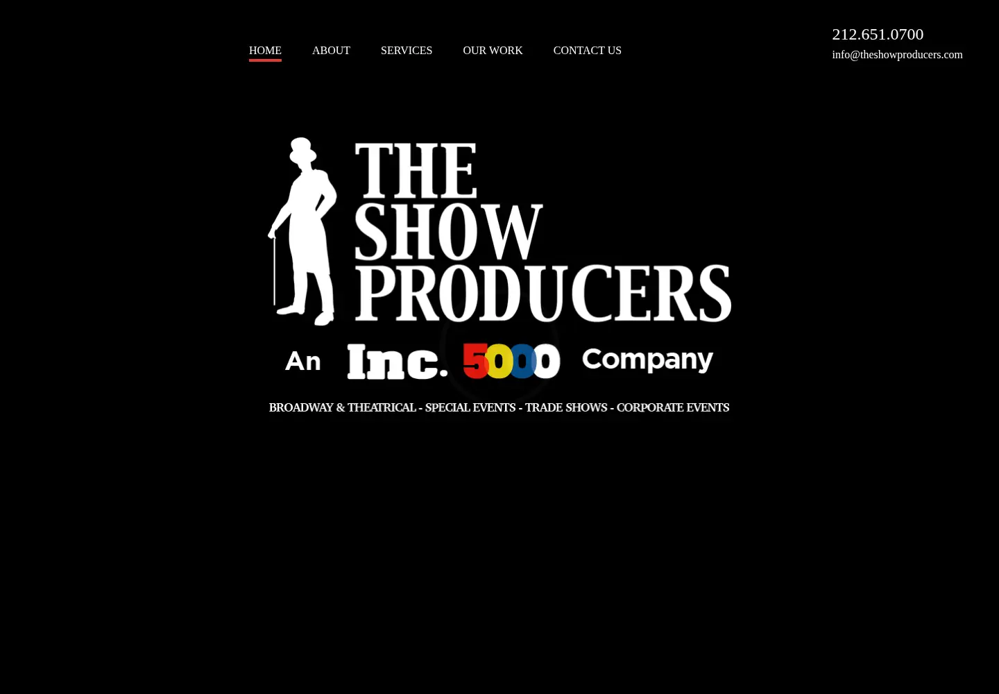 Screenshot of theshowproducers.com