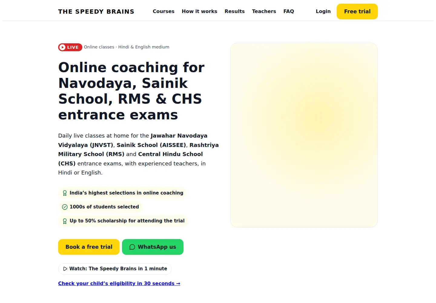 Captured homepage of thespeedybrains.com in the current scan