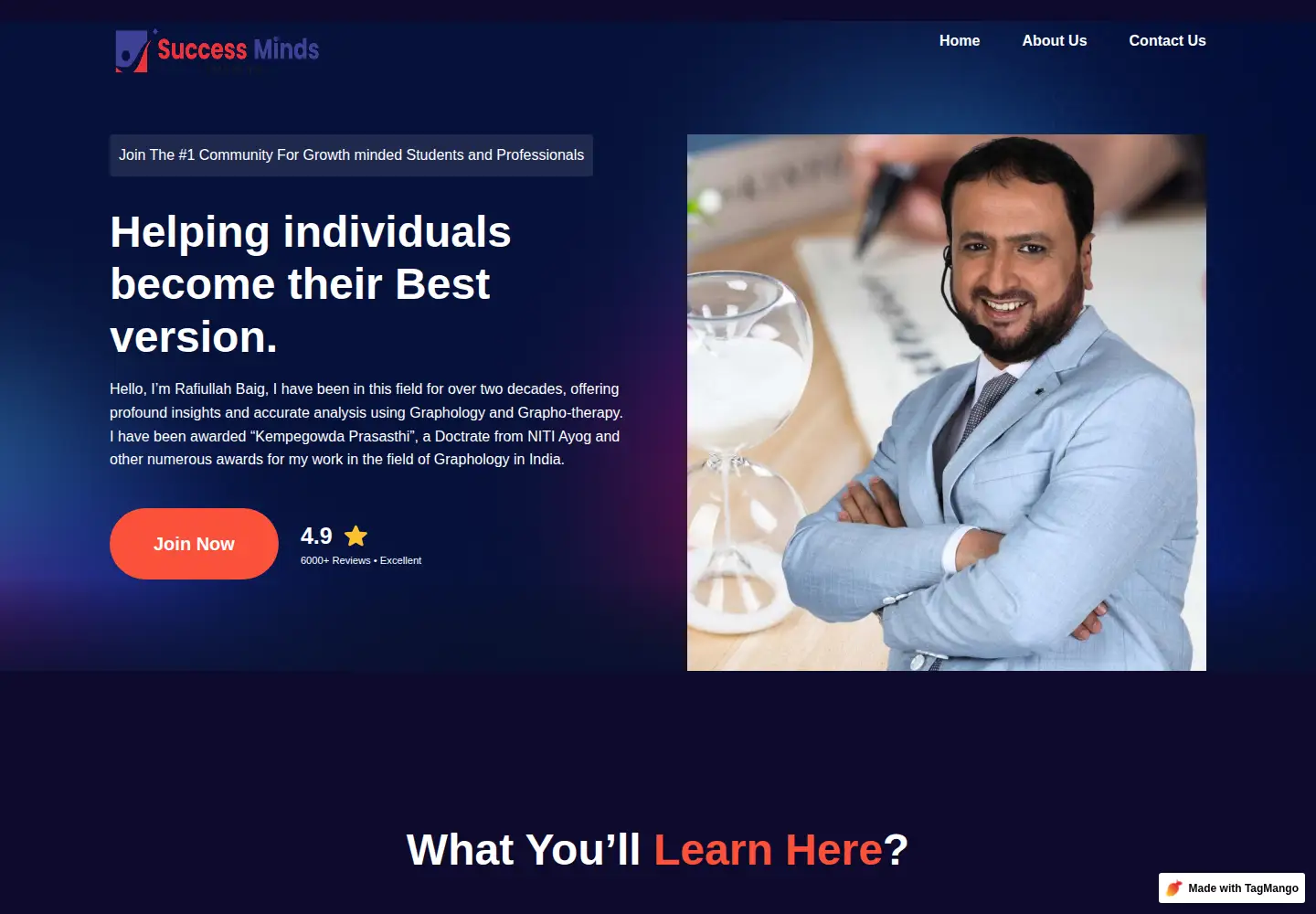 Screenshot of thesuccessminds.com