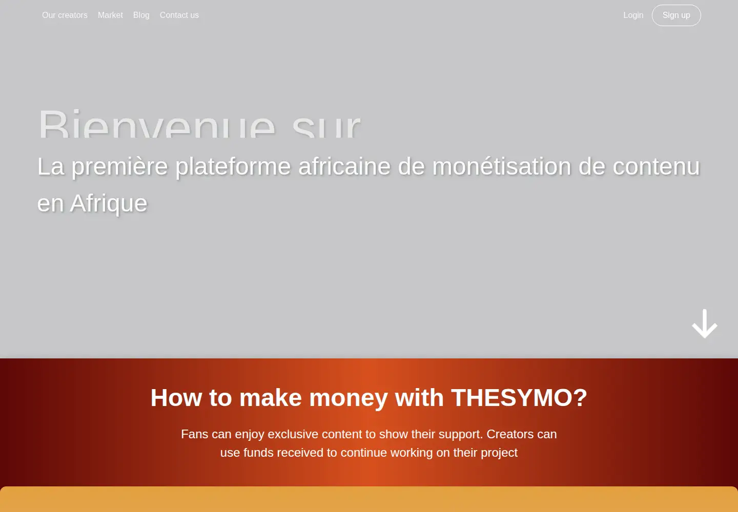Captured homepage of thesymo.com in the current scan
