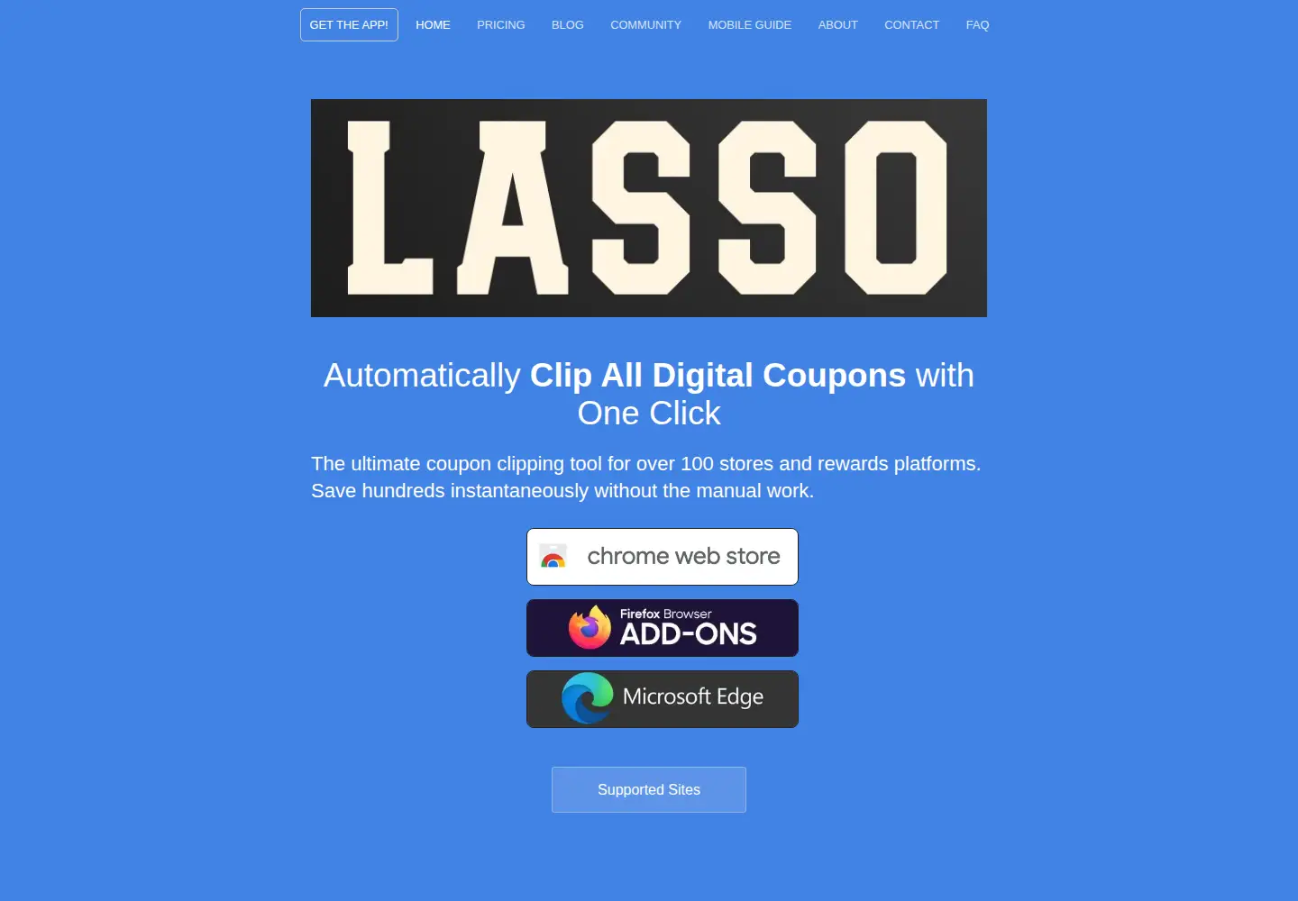 Screenshot of throwlasso.com