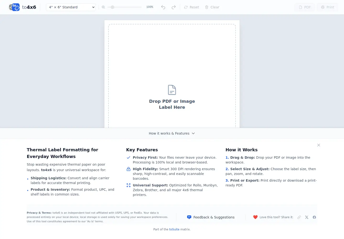 Screenshot of to4x6.com