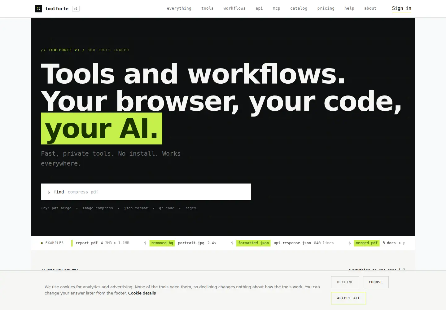 Screenshot of toolforte.com