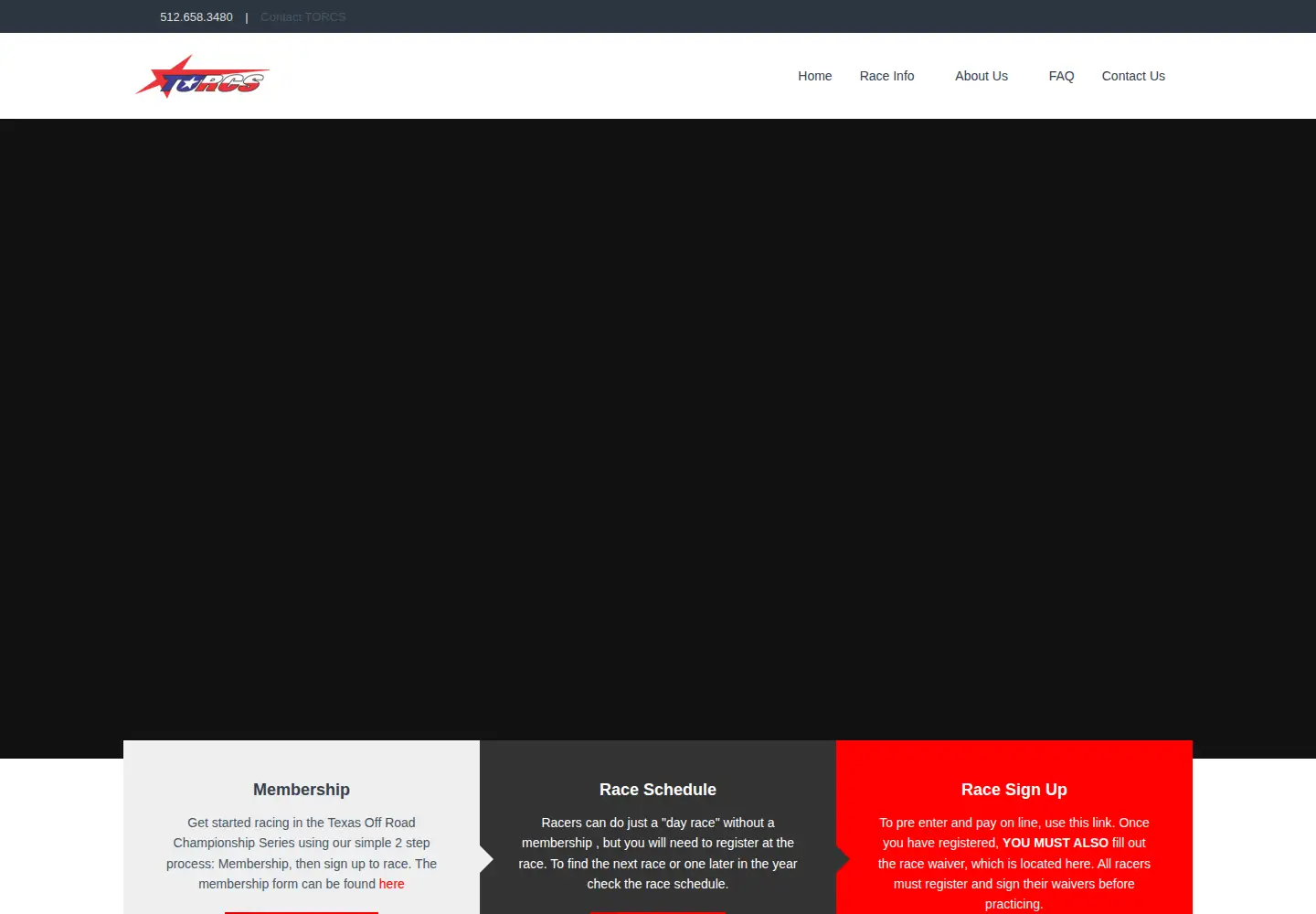 Screenshot of torcsracing.com