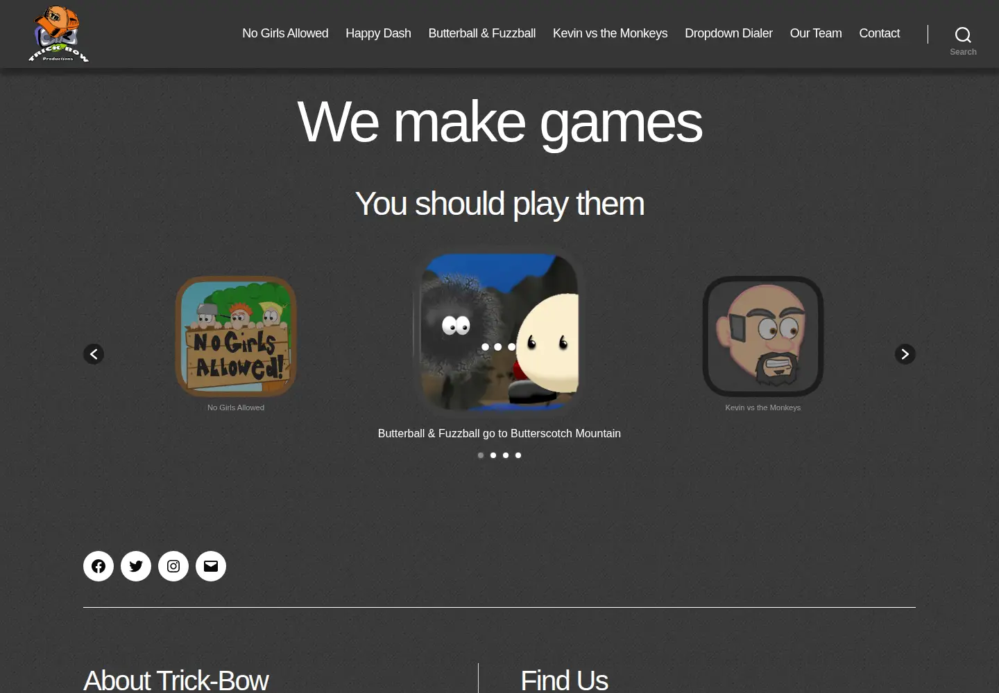 Screenshot of trickbow.com