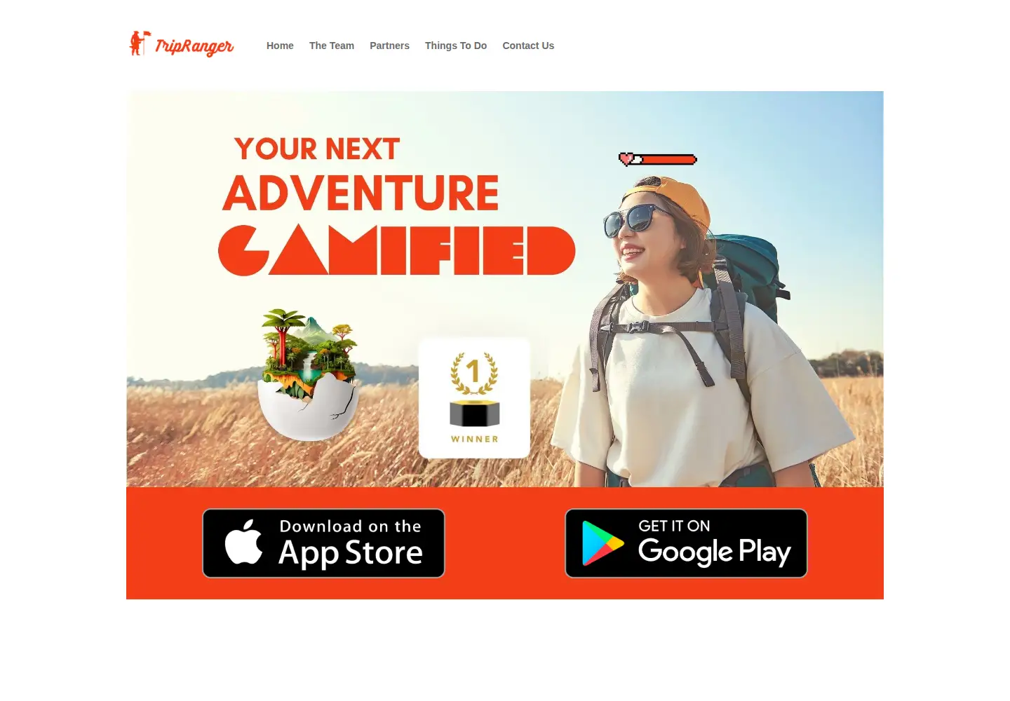 Captured homepage of tripranger.com in the current scan