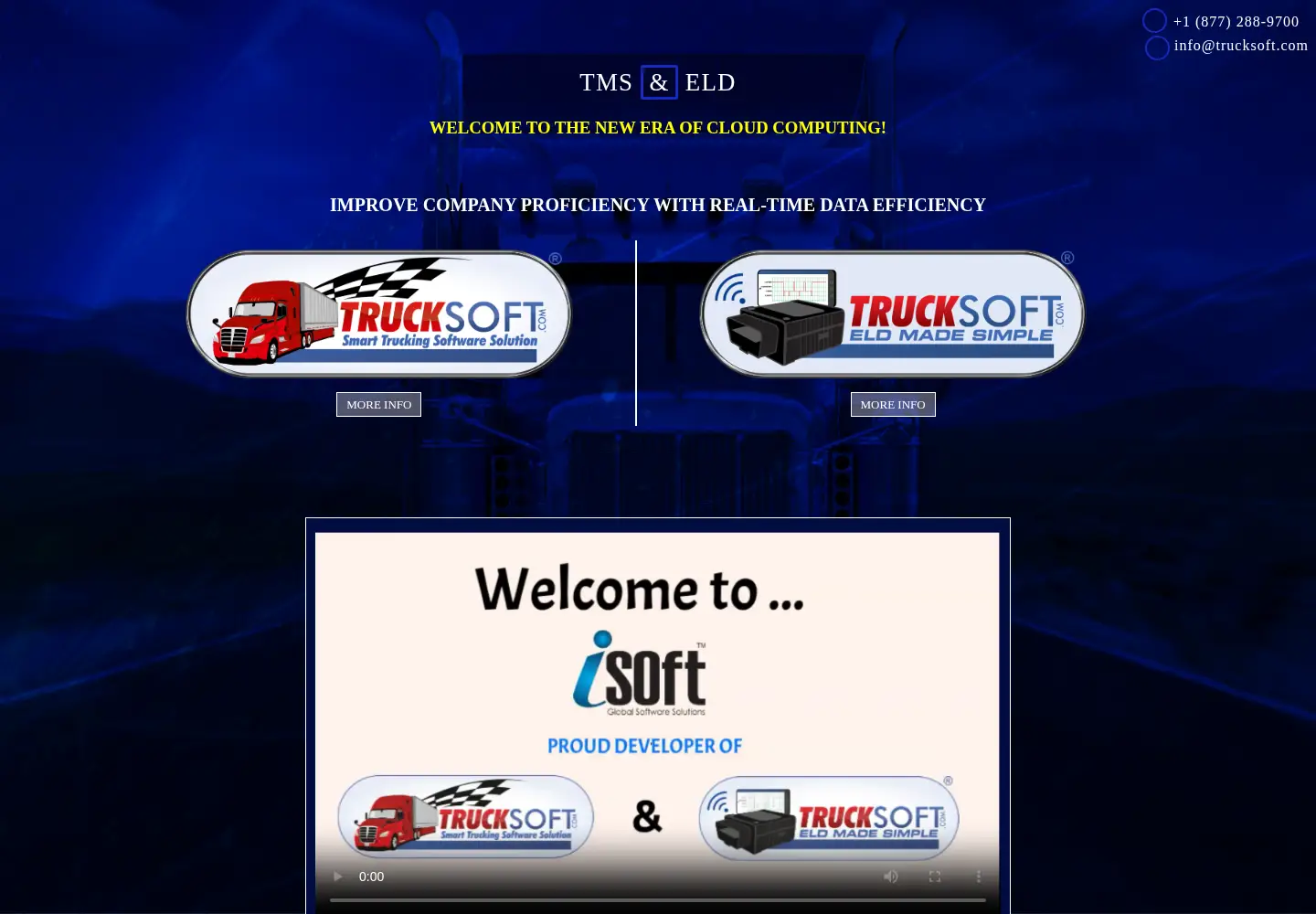 Captured homepage of trucksoft.com in the current scan