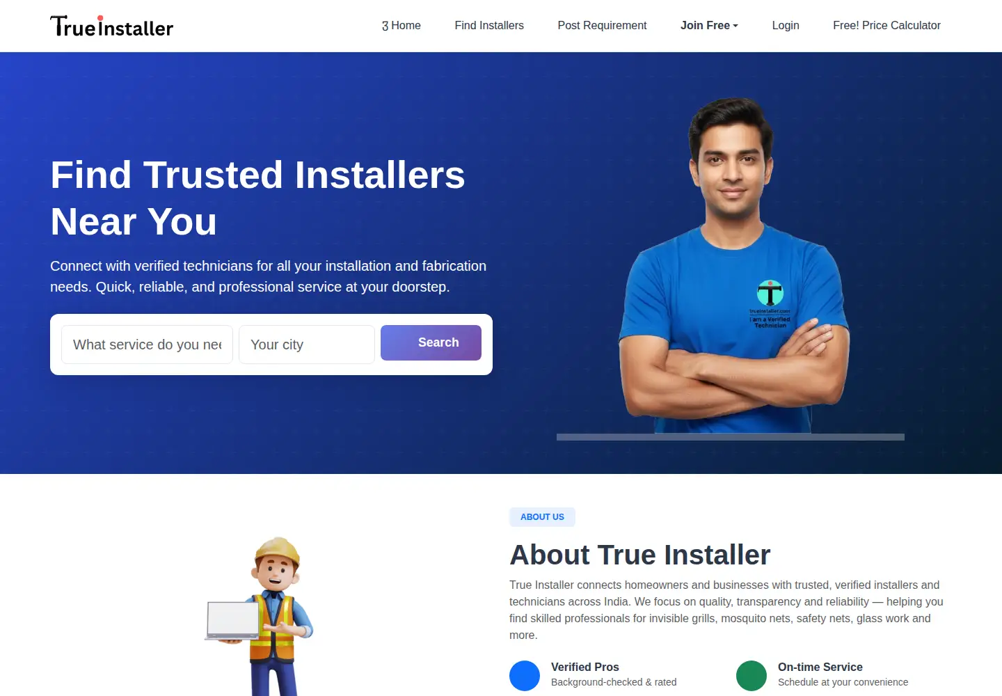 Screenshot of trueinstaller.com