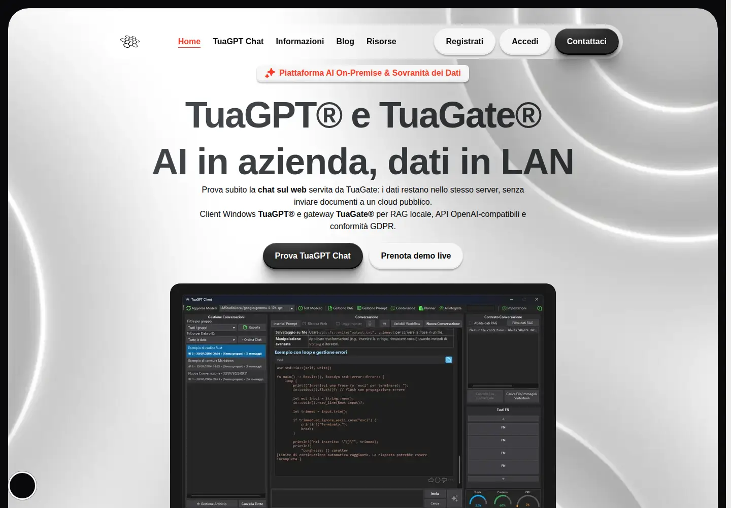 Captured homepage of tuagpt.com in the current scan