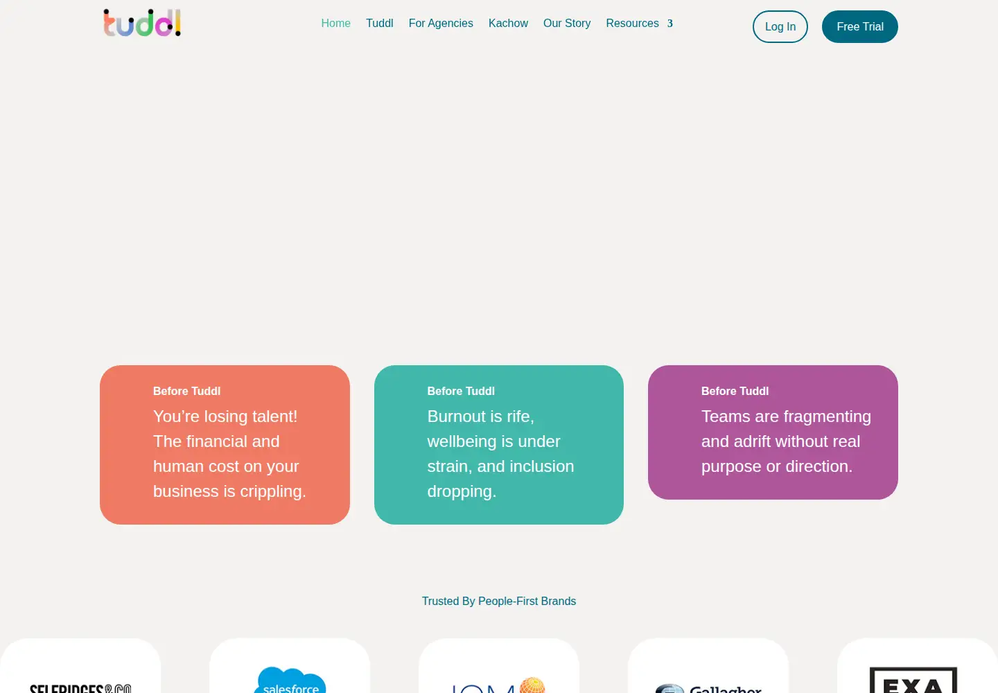 Captured homepage of tuddl.com in the current scan