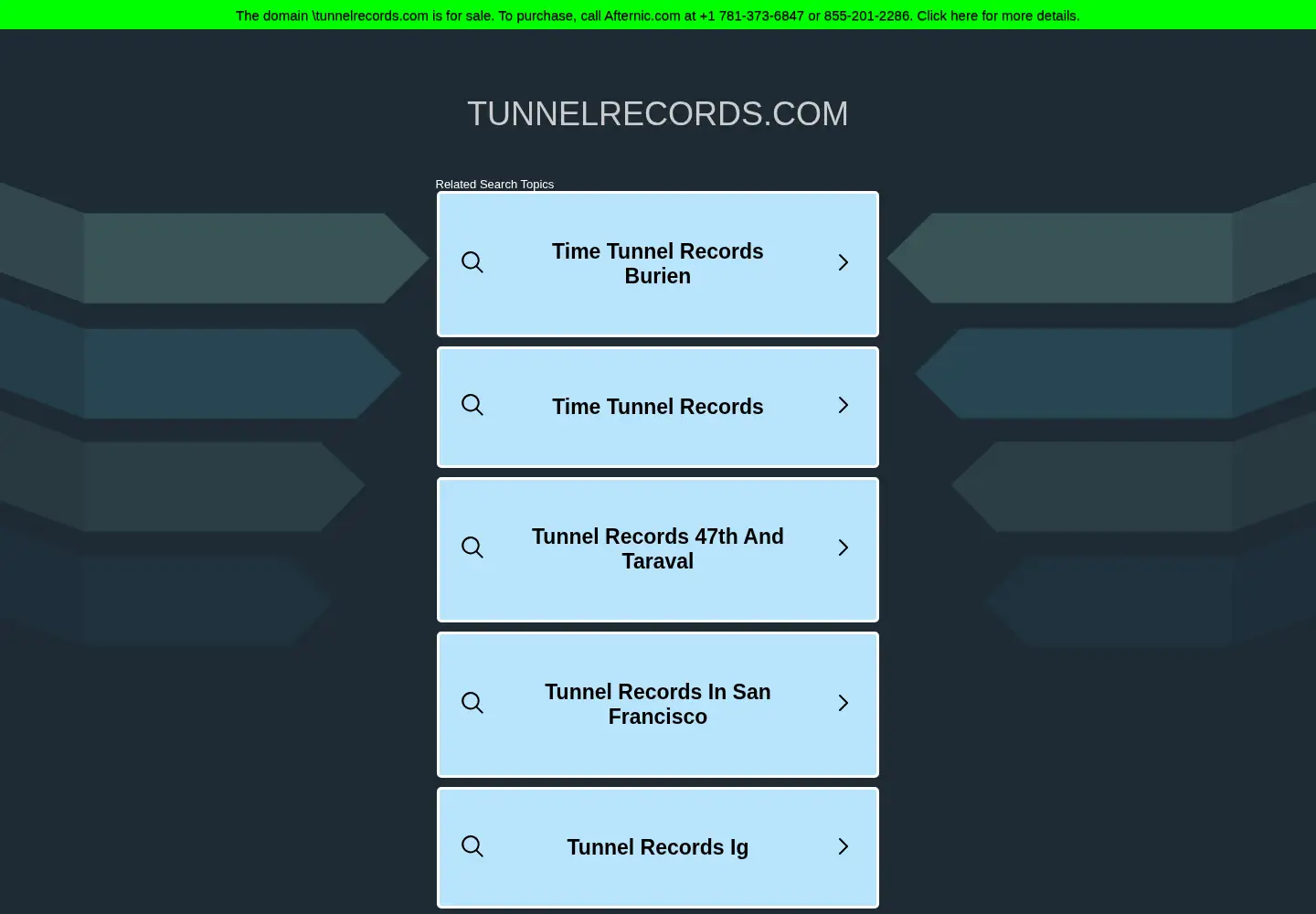 Screenshot of tunnelrecords.com