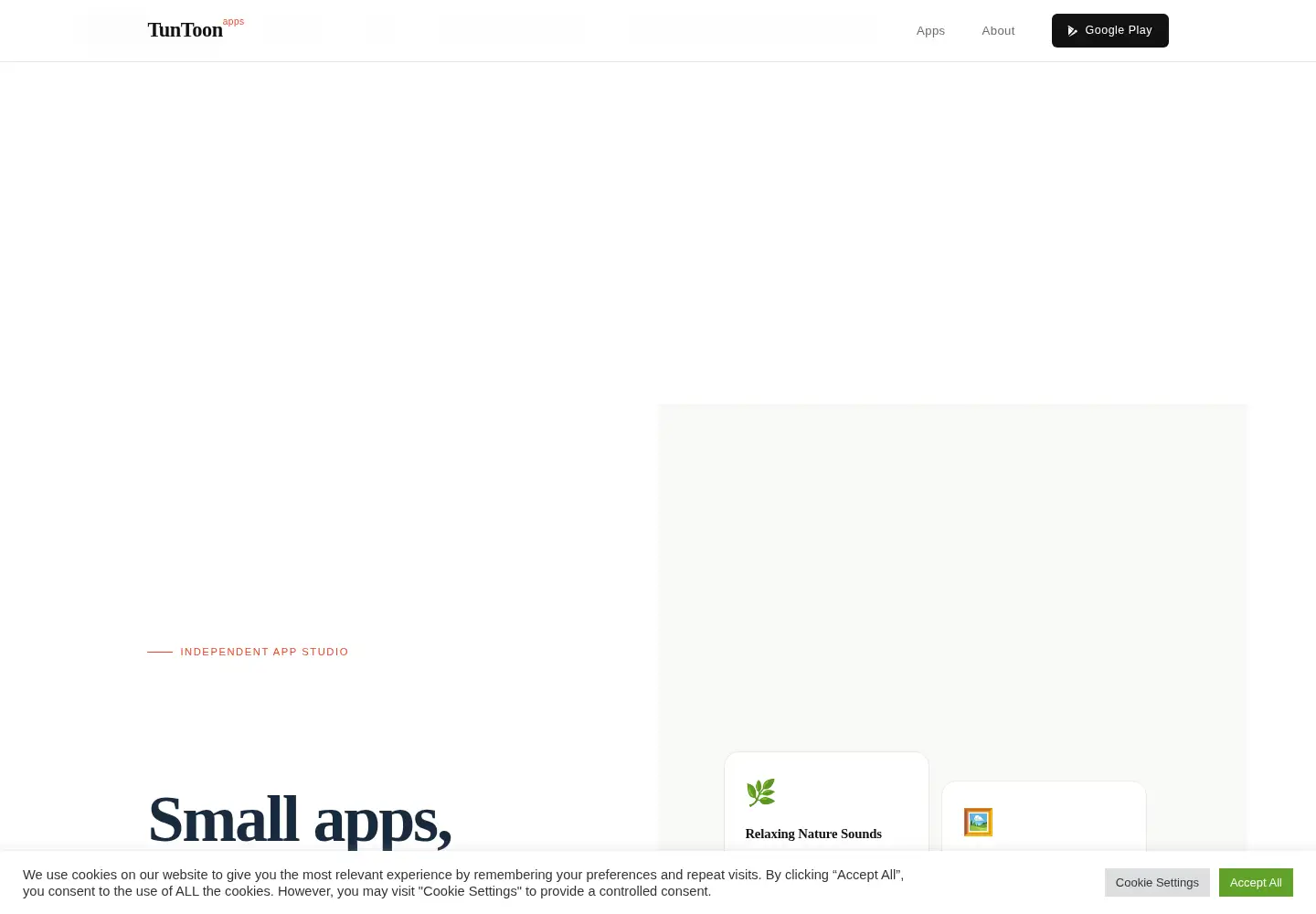 Screenshot of tuntoon.com
