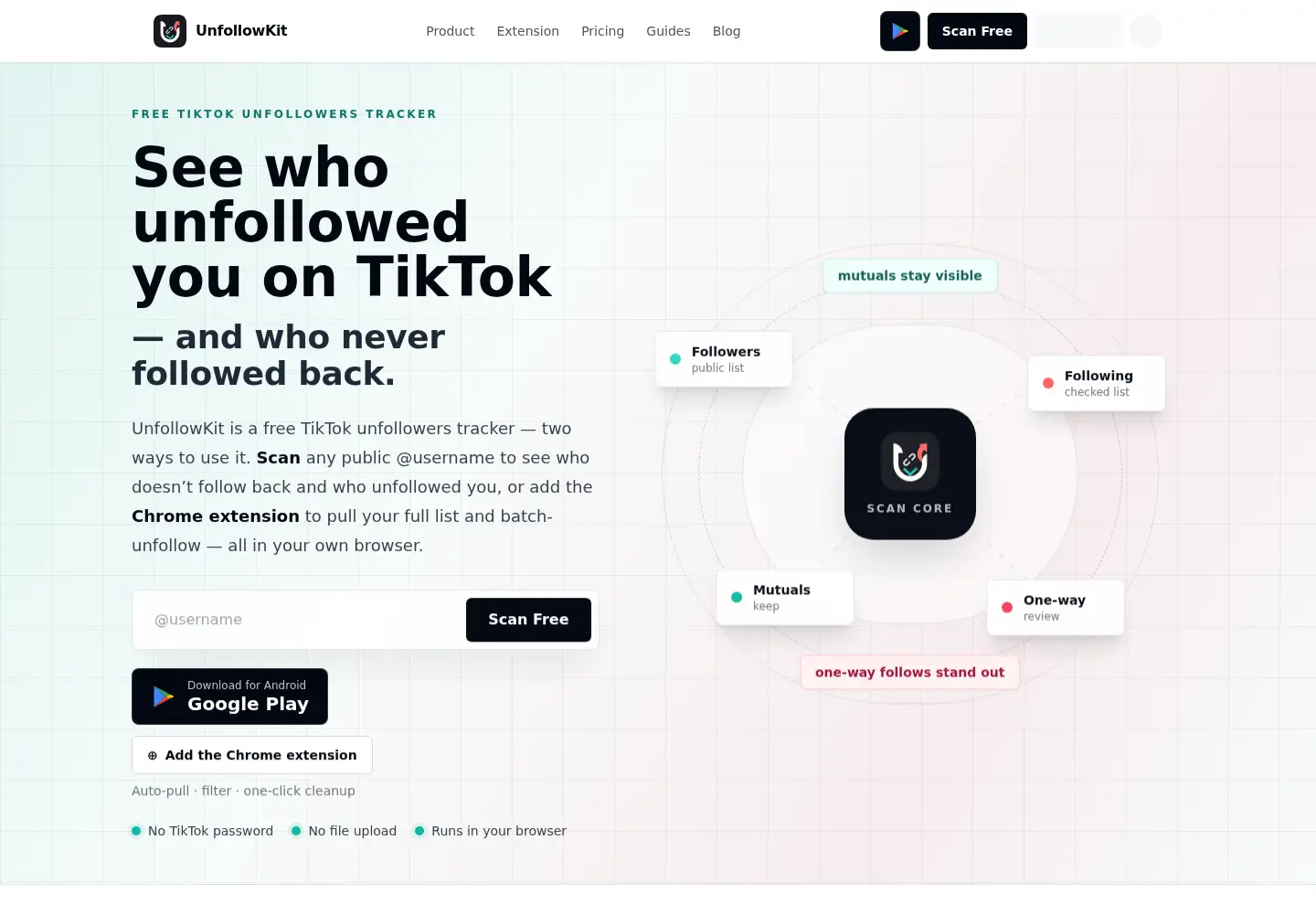 Screenshot of unfollowkit.com
