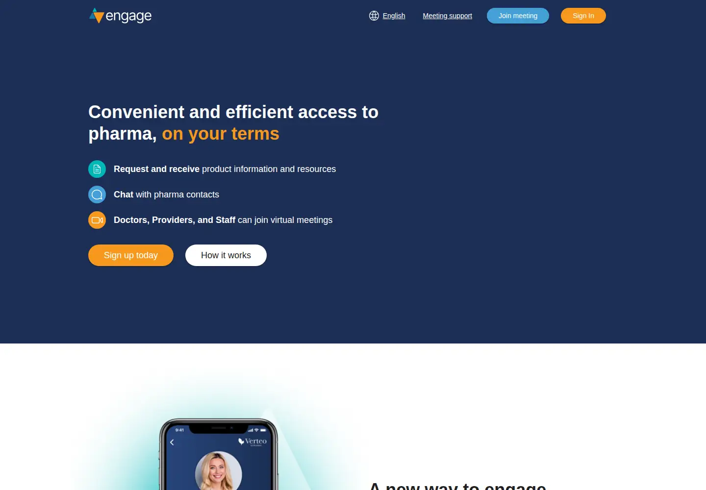 Screenshot of veevaengage.com