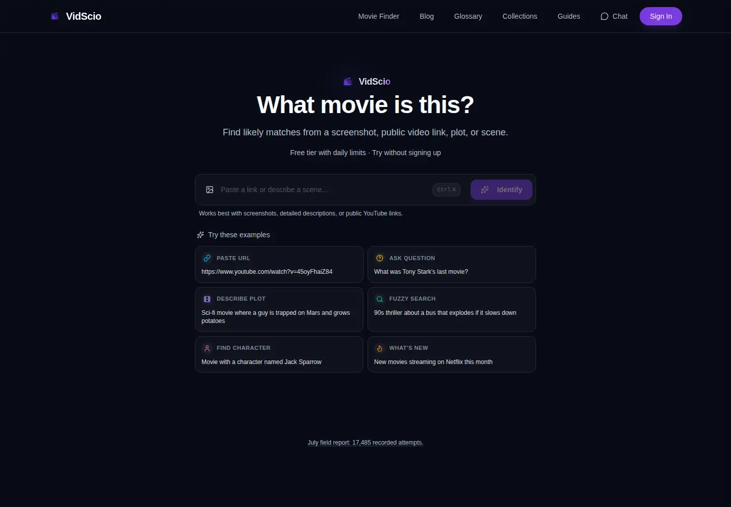 Screenshot of vidscio.com