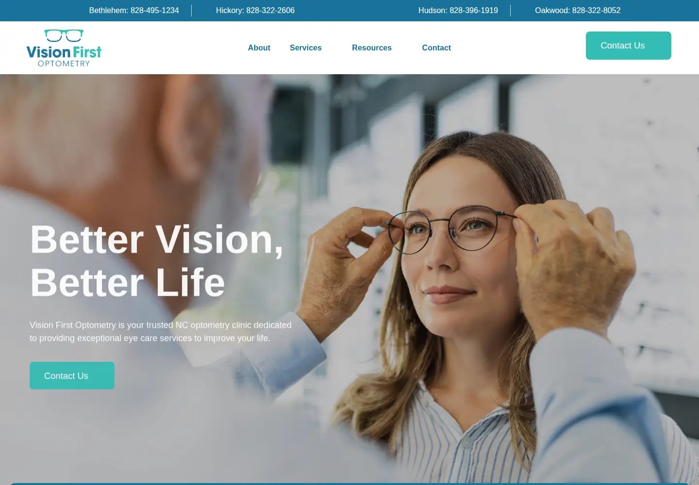 Screenshot of visionfirstopt.com