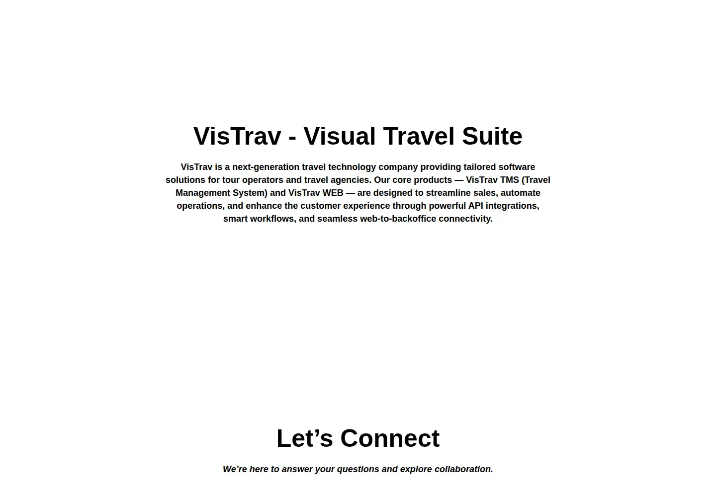 Screenshot of vistrav.com