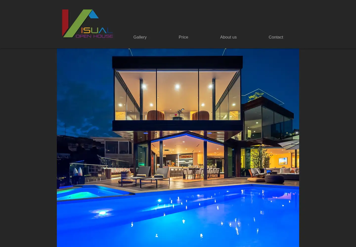 Screenshot of visualopenhouse.com
