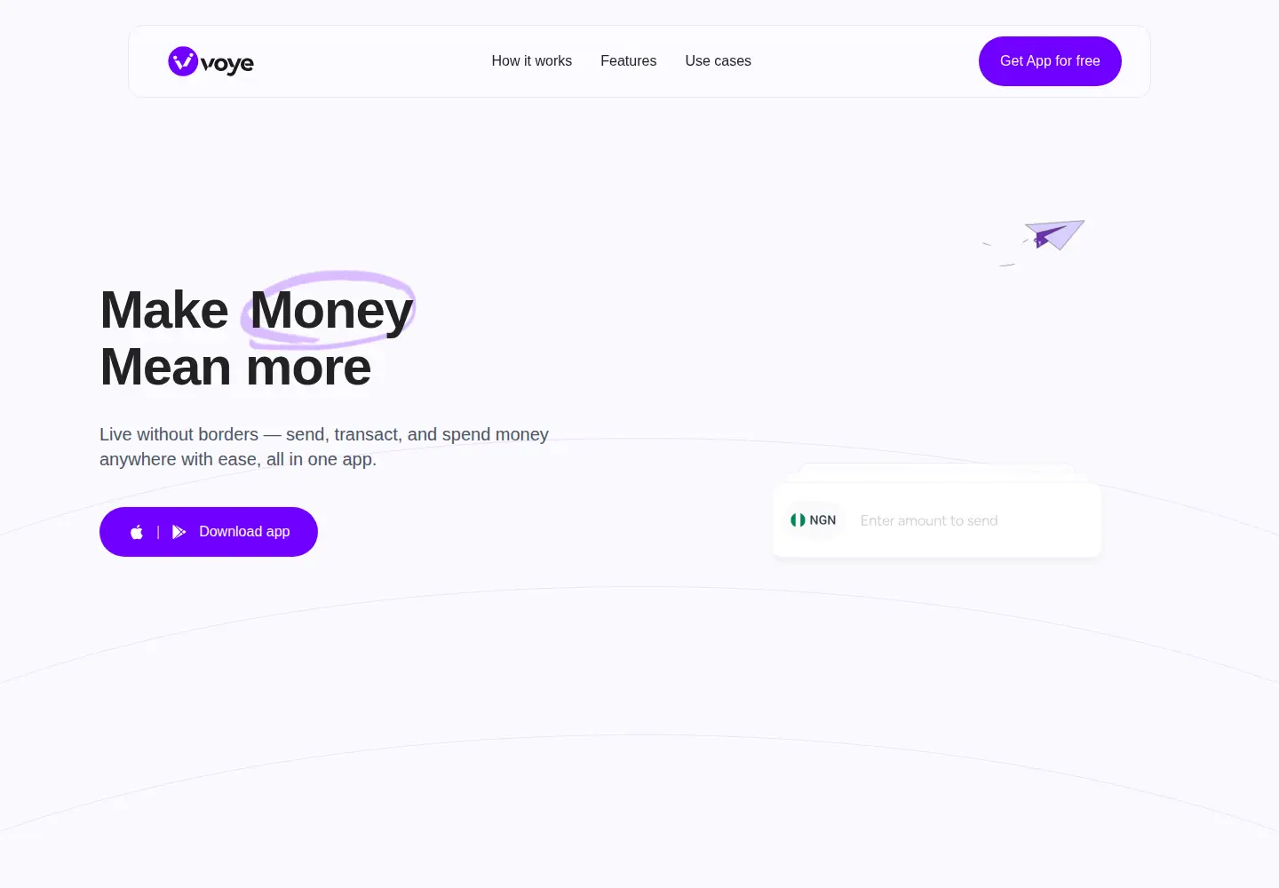 Screenshot of voyeapp.com