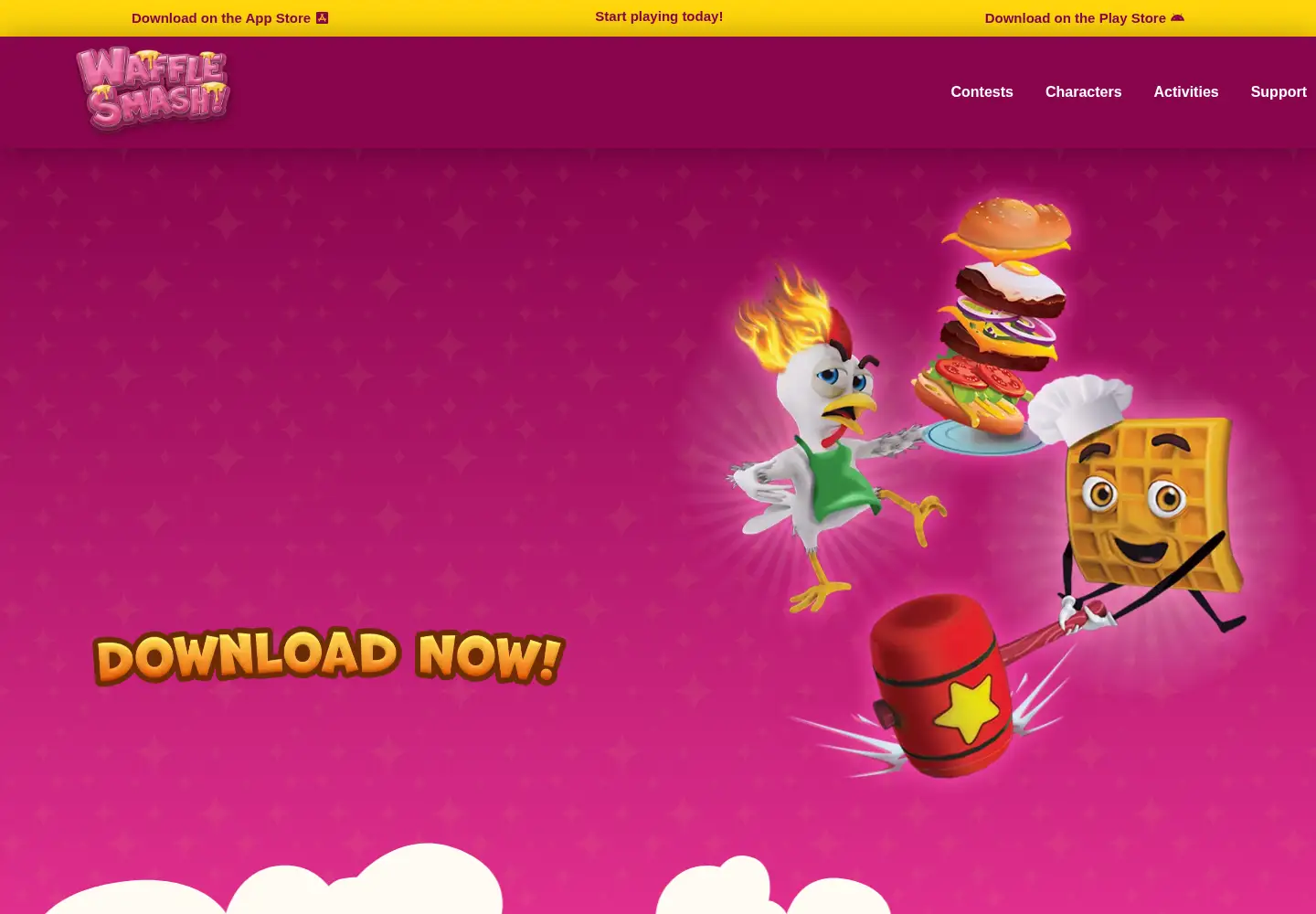 Captured homepage of wafflesmash.com in the current scan