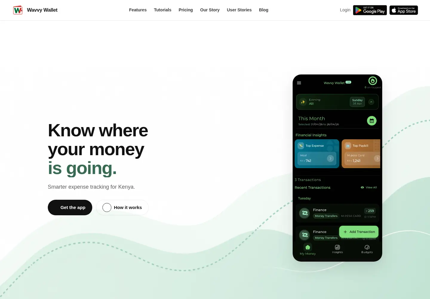 Captured homepage of wavvywallet.com in the current scan