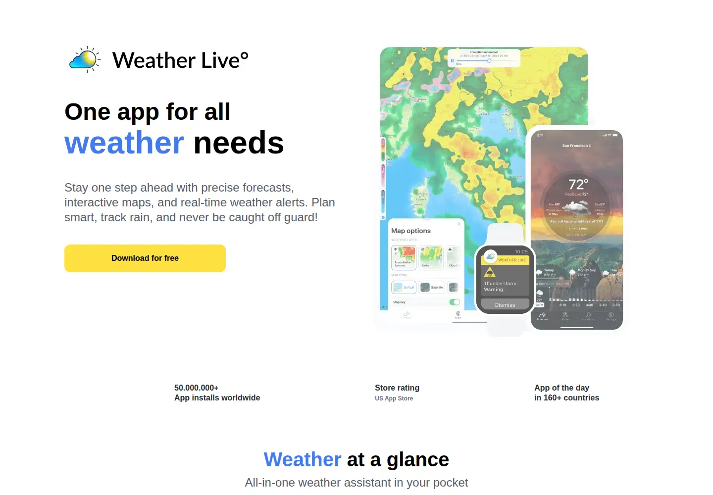 Captured homepage of weatherlive.com in the current scan