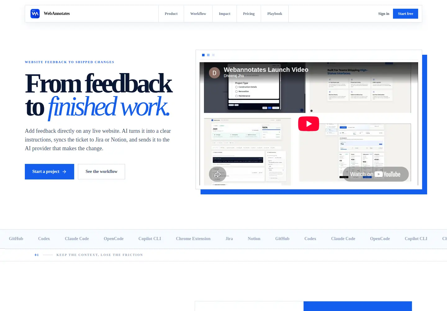 Screenshot of webannotates.com