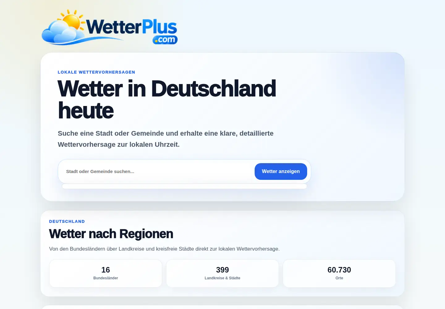 Screenshot of wetterplus.com