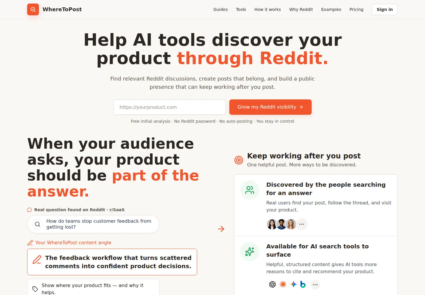 Captured homepage of wheretopost.com in the current scan