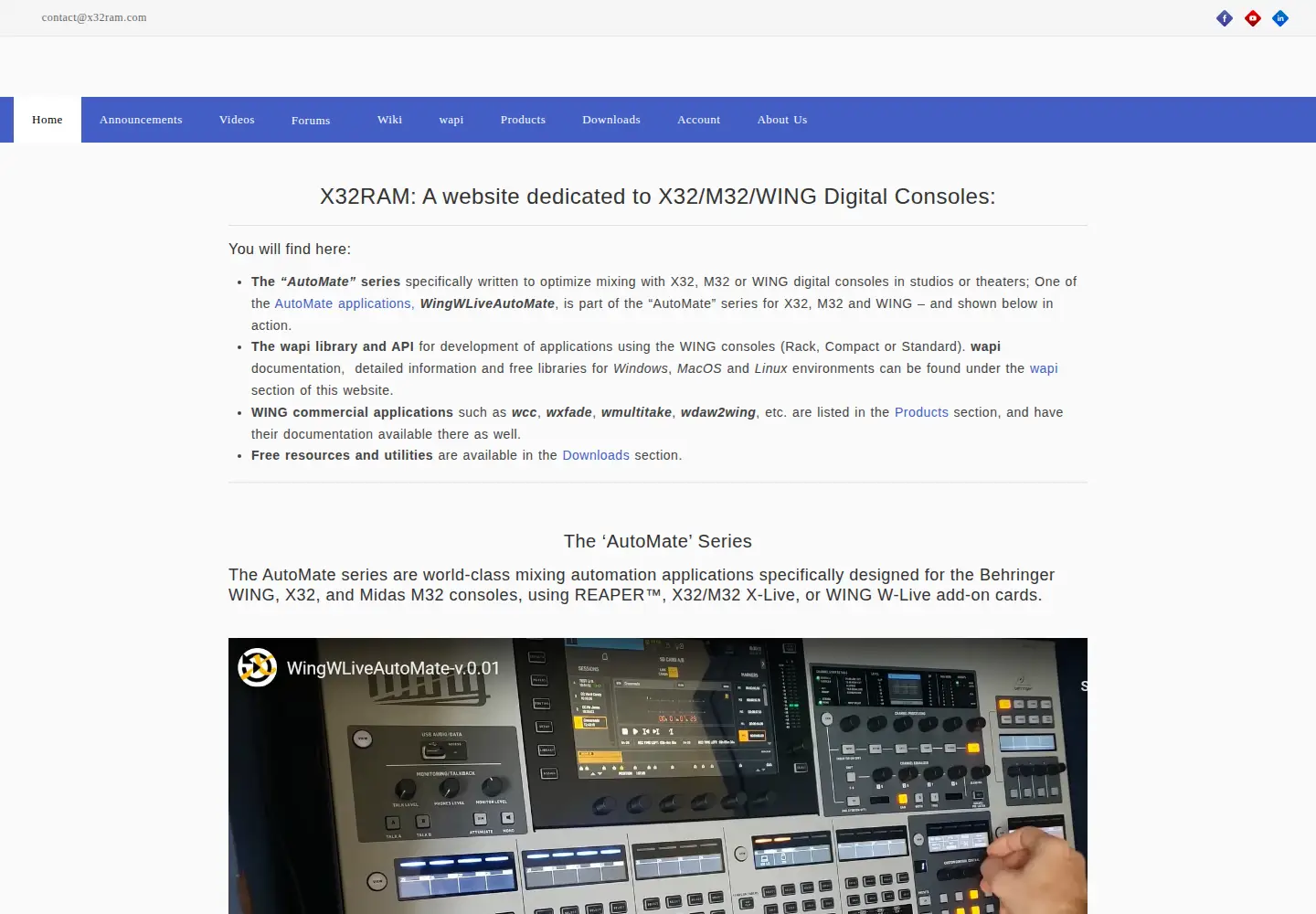 Screenshot of x32ram.com