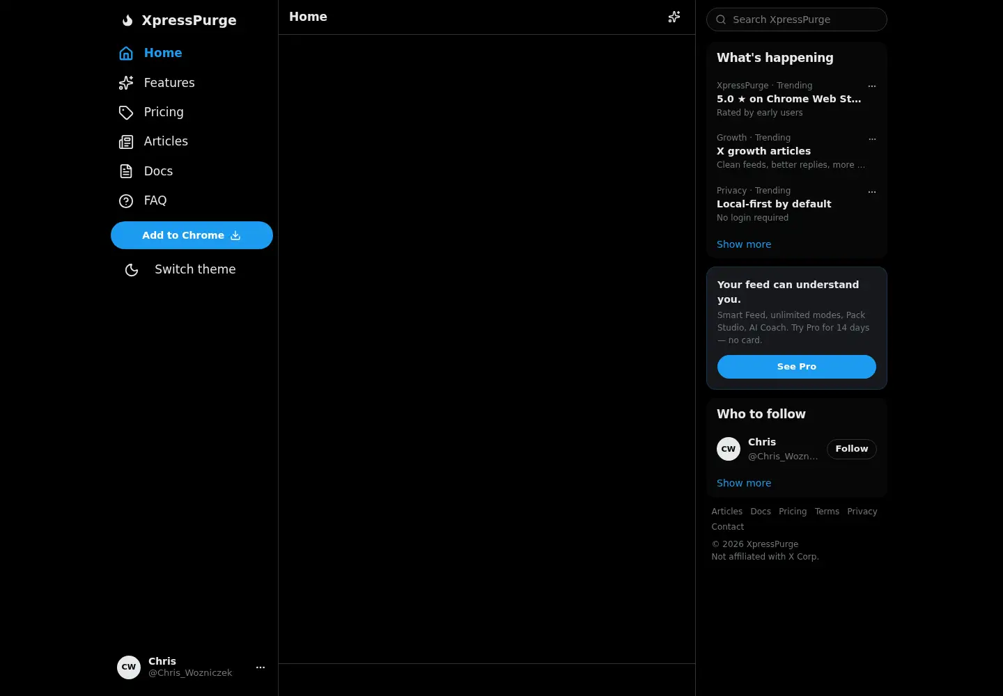 Screenshot of xpresspurge.com