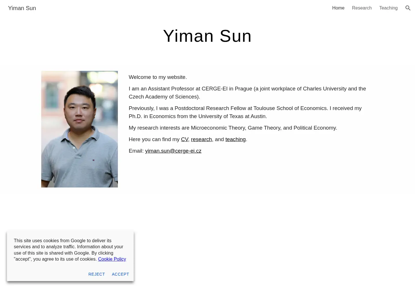 Captured homepage of yimansun.com in the current scan