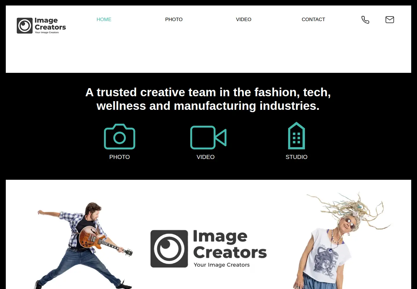 Captured homepage of yourimagecreators.com in the current scan