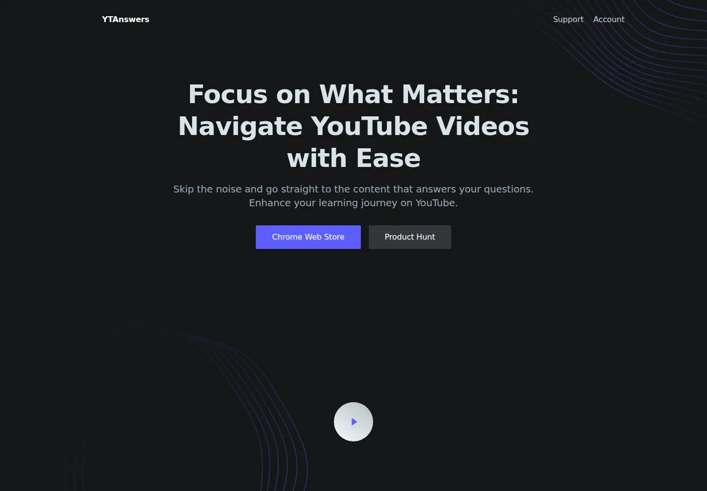 Screenshot of ytanswers.com