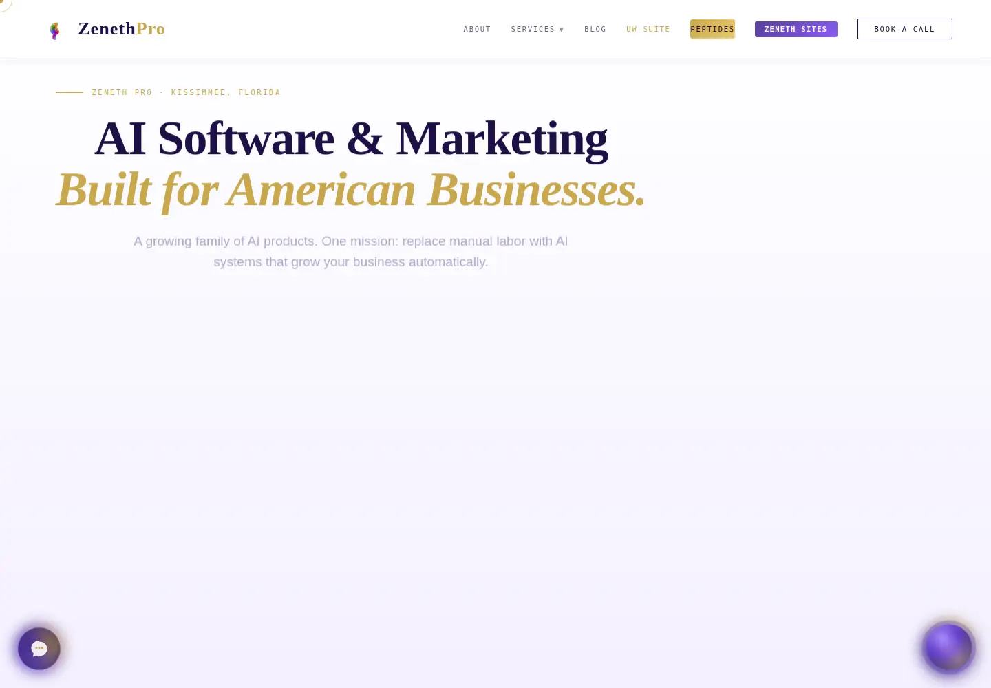 Screenshot of zenethpro.com