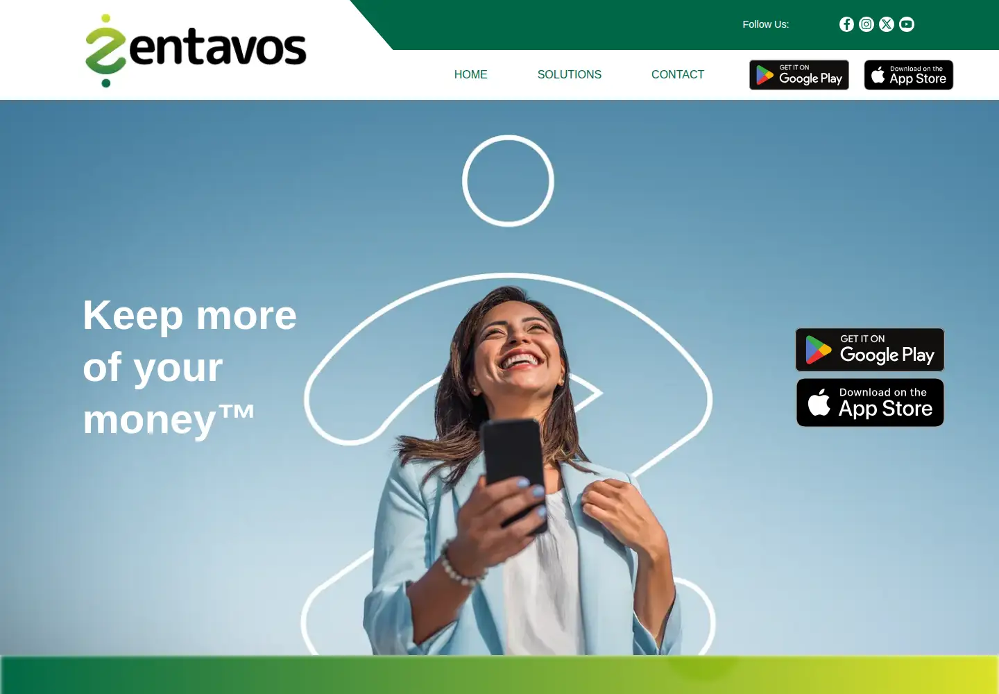 Screenshot of zentavos.com