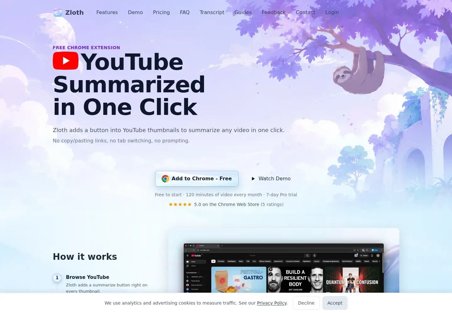 Screenshot of zlothai.com