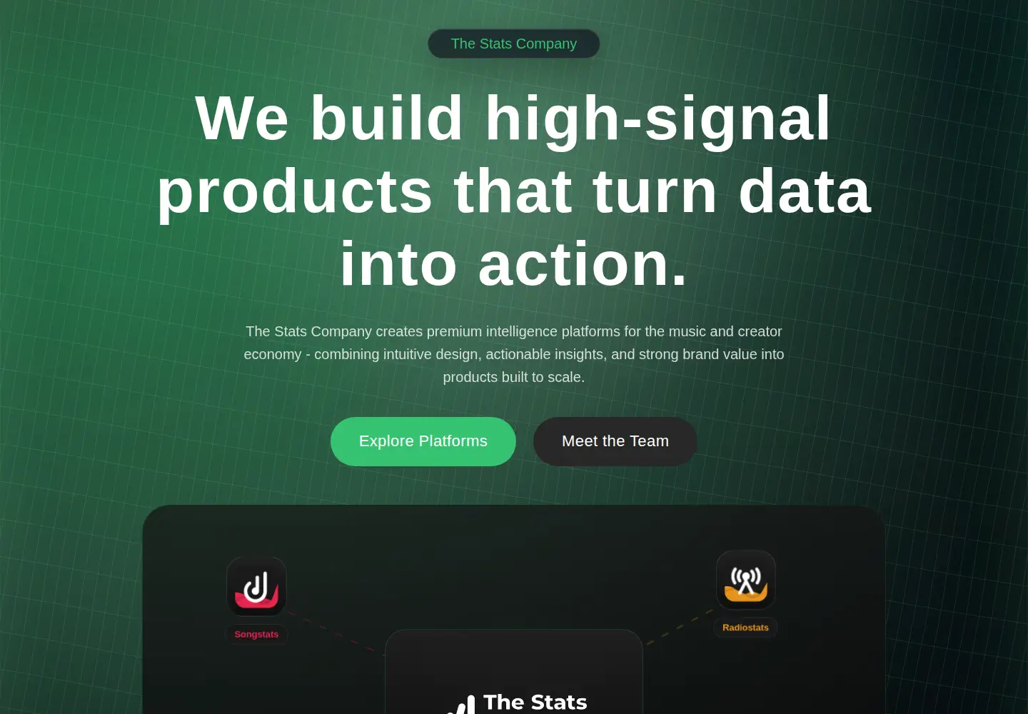 Screenshot of stats.company