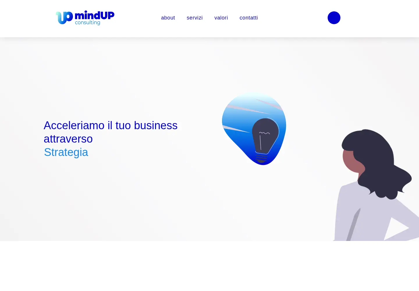 Captured homepage of mindup.consulting in the current scan