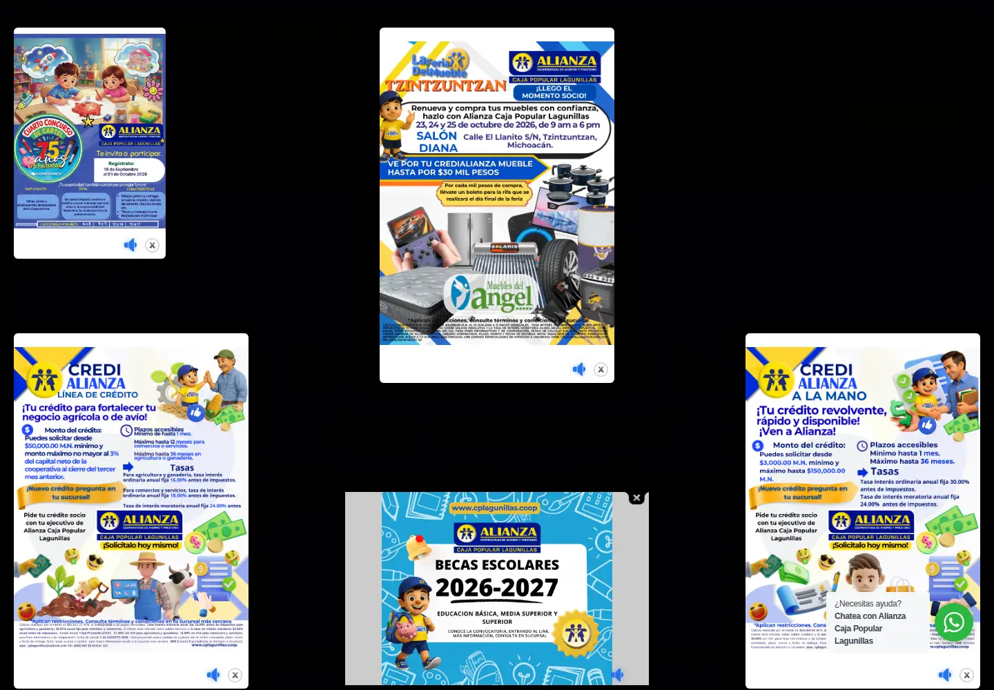 Captured homepage of cplagunillas.coop in the current scan