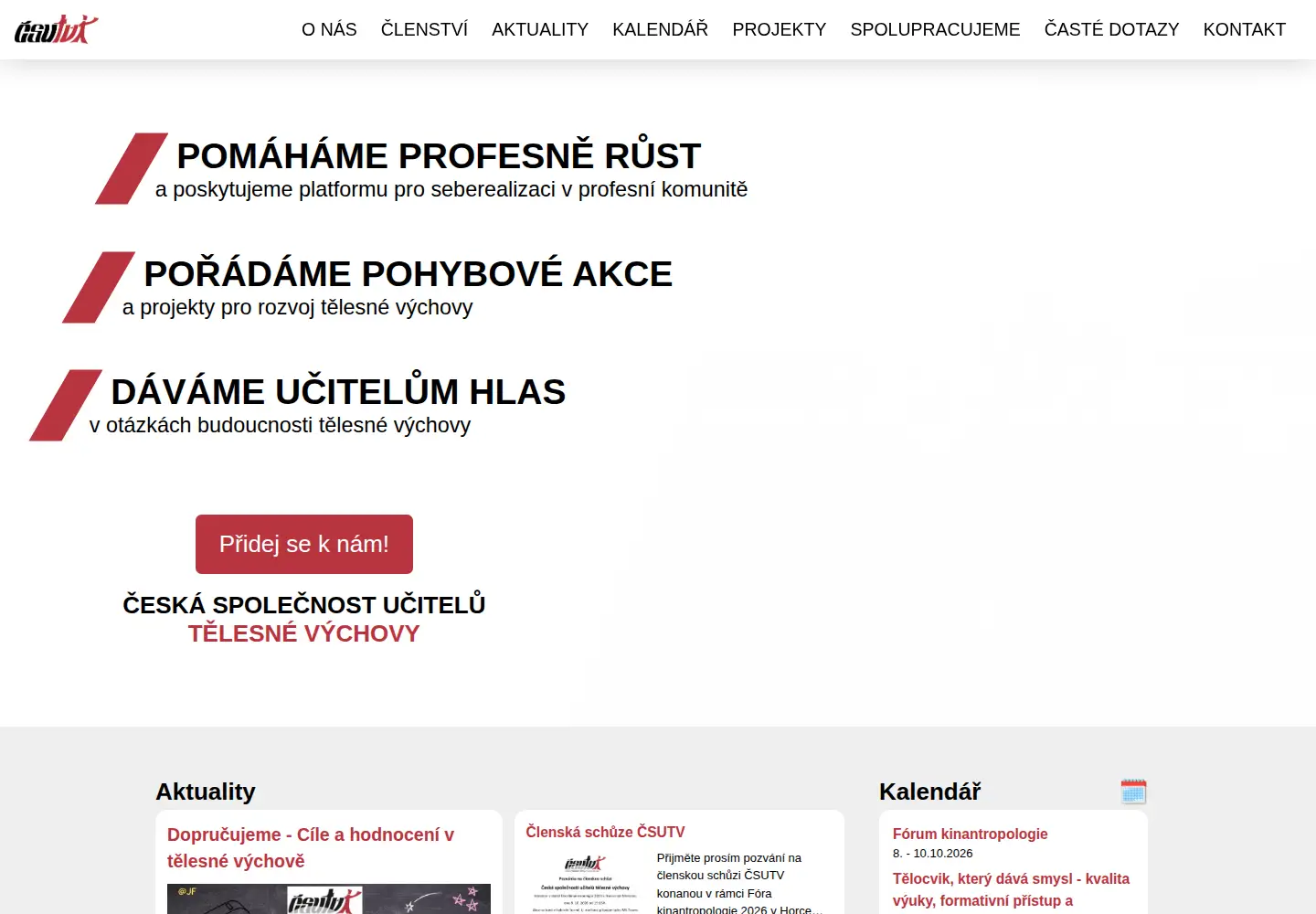 Captured homepage of csutv.cz in the current scan