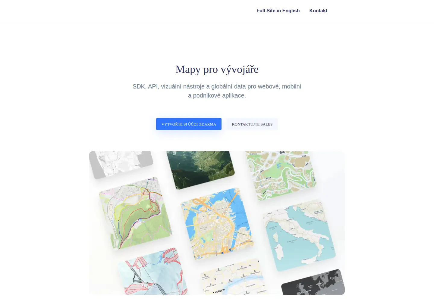 Screenshot of maptiler.cz