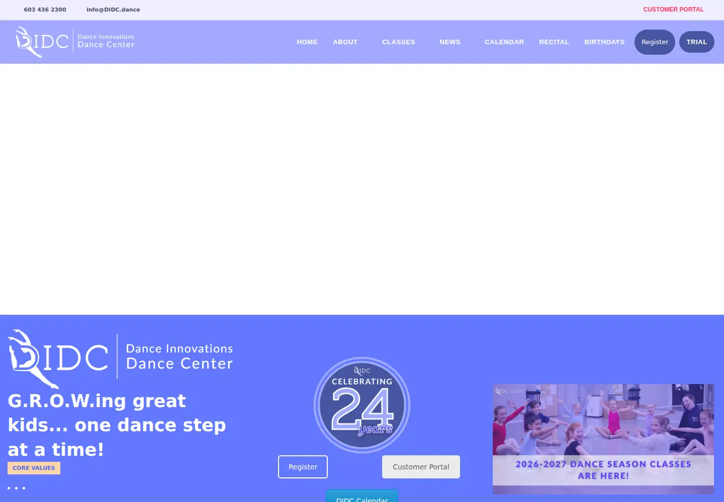 Screenshot of didc.dance
