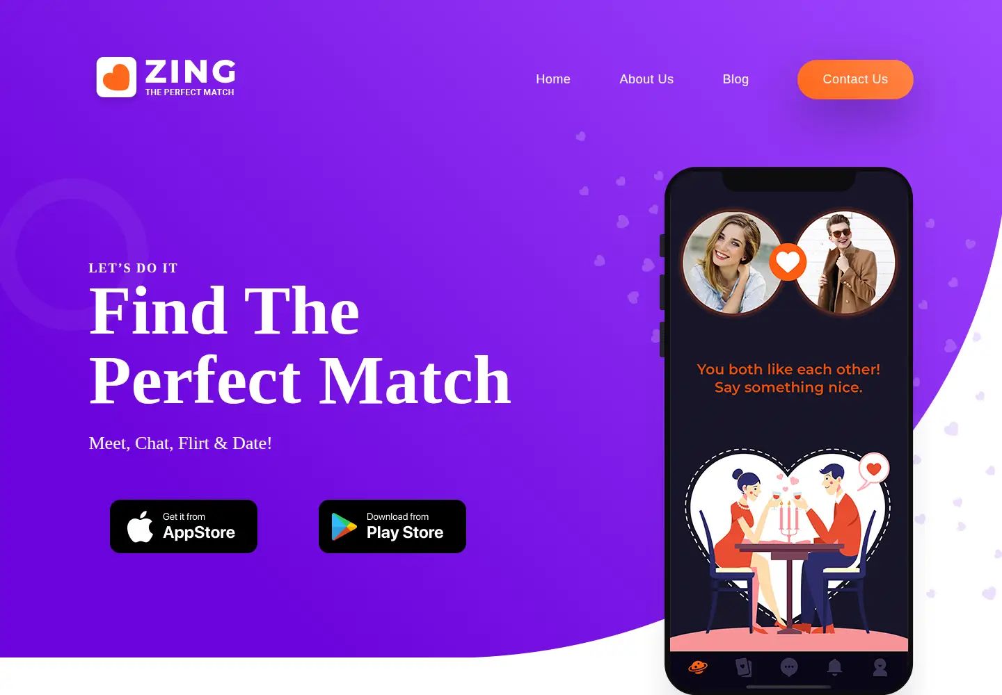 Screenshot of zing.dating