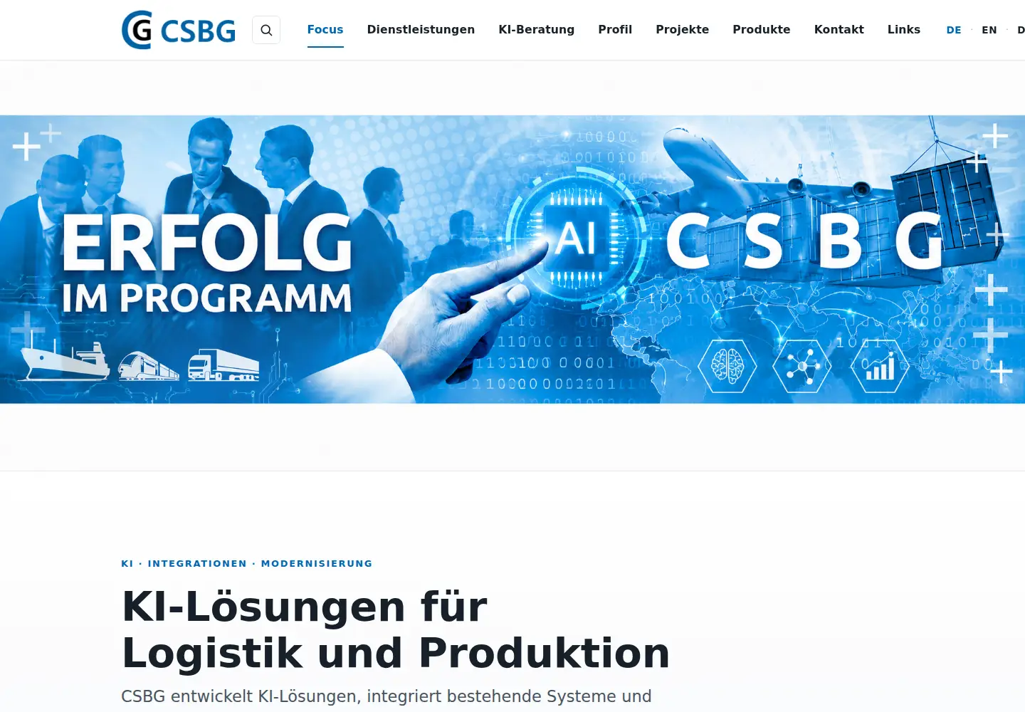 Screenshot of csbg.de