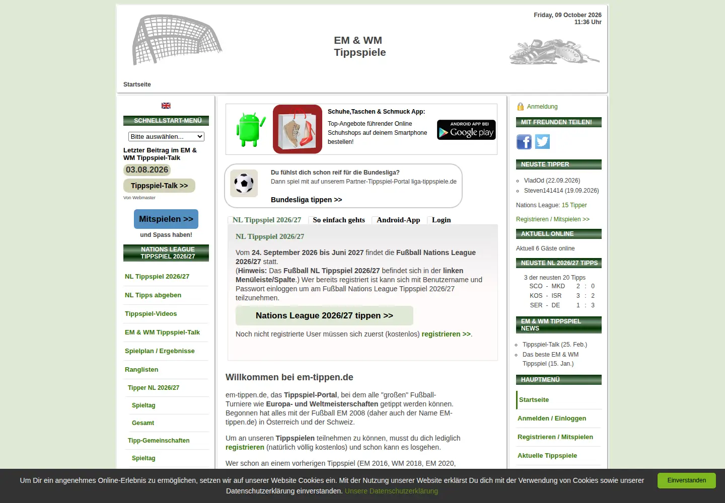 Screenshot of em-tippen.de