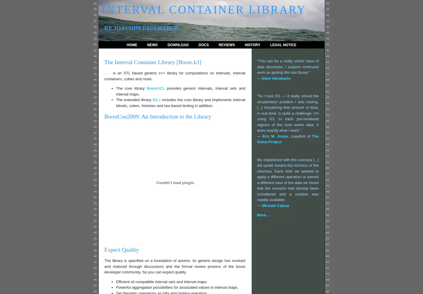 Captured homepage of joachim-faulhaber.de in the current scan
