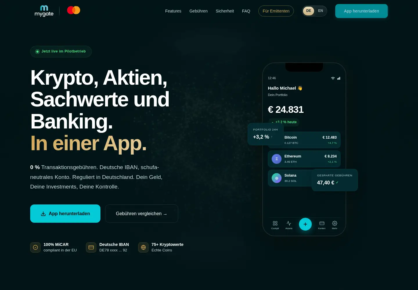 Screenshot of mygateapp.de