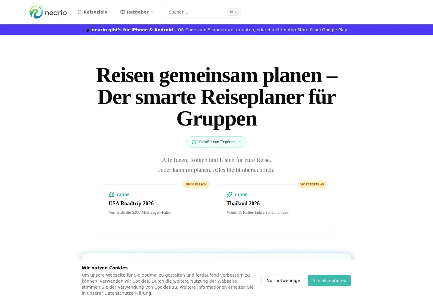 Screenshot of neario.de